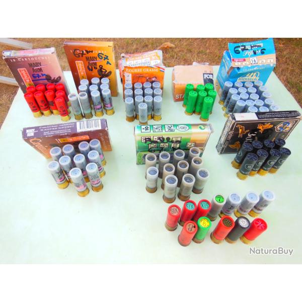 Lot de cartouches de chasse 16/67