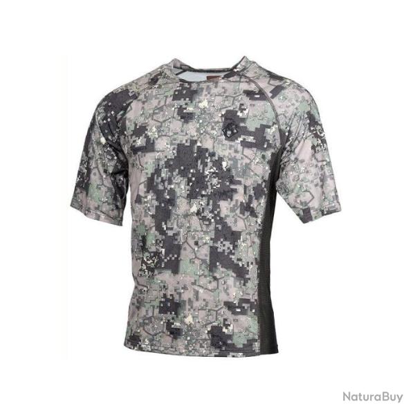 T-shirt manches courtes Somlys stretch digital - Vert / 2XL