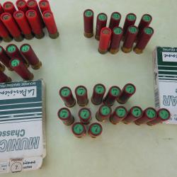 Lot de cartouches de chasse calibre 16/65