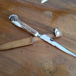 ELEGANTE DAGUE DE CHASSE " GMB " A THIERS .