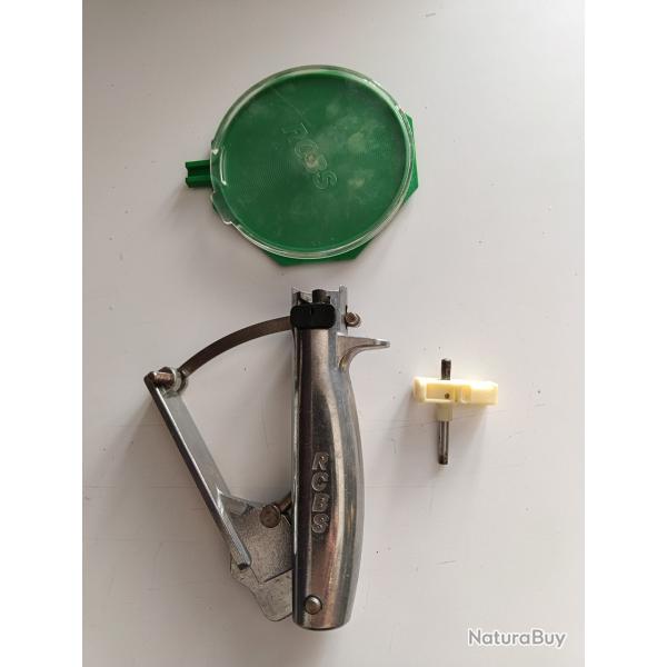 Amorceur Manuel RCBS Hand Priming Tool ref : 90200 livr� avec sa boite et poussoirs large et small