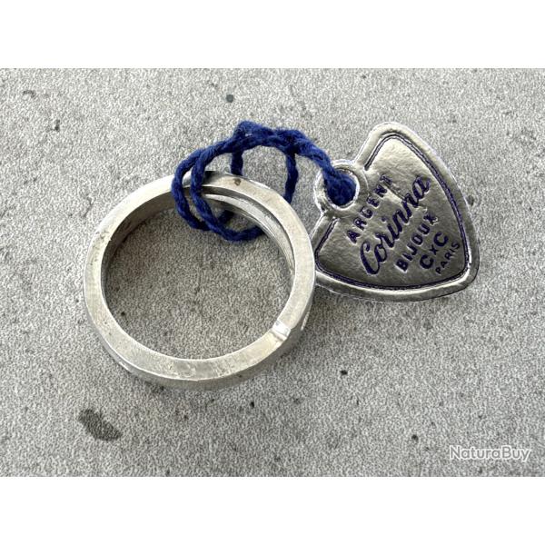 Belle bague argent massif neuve - taille 49 - bague