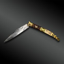 COUTEAU pliant appel&eacute; Navaja - Thiers, France - XIX&egrave;me si&egrave;cle
