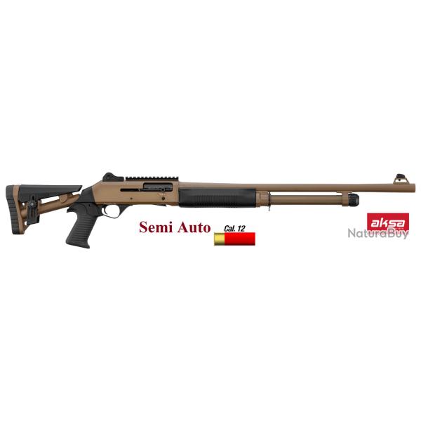 Fusil semi automatique AKSA Armes - S4-FX04 *  Cal 12/76  TAN