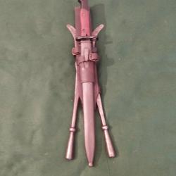 Porte baionette   et coupe fil , en cuire arm&eacute;e Portuguaise an&eacute;es 14/18  Corp Expeditionaire Portuga