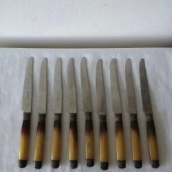 Couteaux de cuisine anciens en os