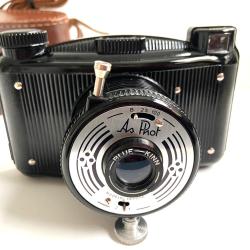 Ancien Appareil Photo Argentique AS Phot As de Tr&egrave;fle Made in France Vintage 50'