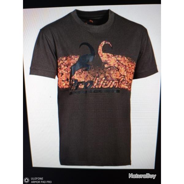 Pro hunt t-shirt ibex noir