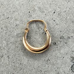 Boucle d'oreille unique en or massif 18 carats - dormeuse