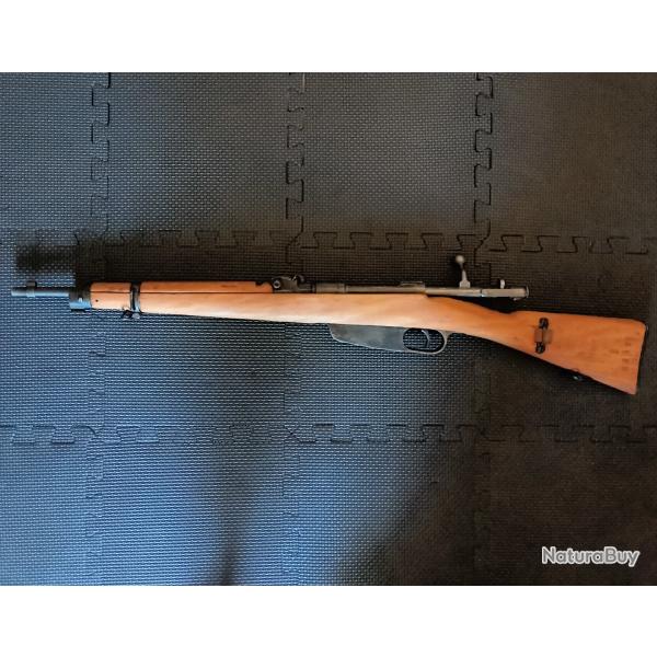 Carabine carcano 91 ts double battant calibre 6.5 carcano