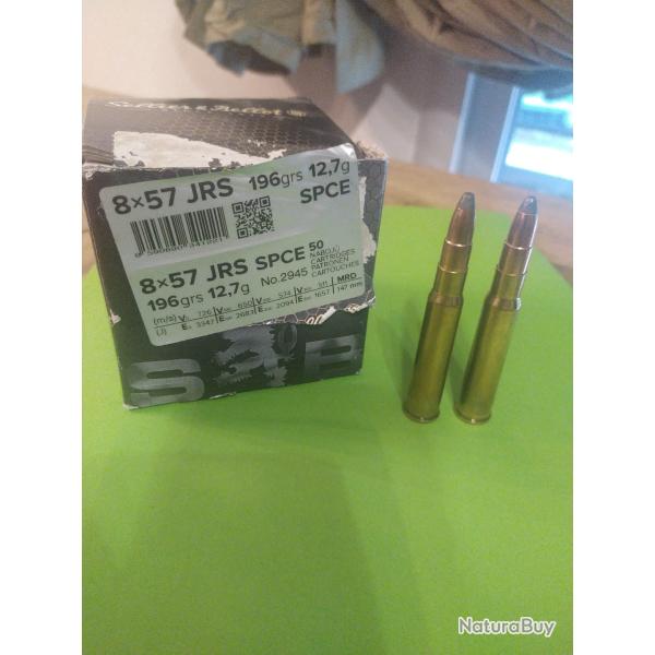Balles Sellier Bellot 8x57 JRS