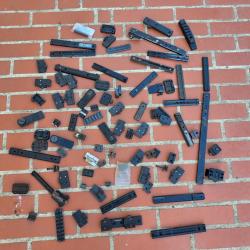 GROS LOT DE REGLETTES ET D'EMBASES POUR MONTAGE LUNETTES.