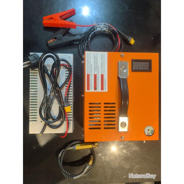 Compresseur PCP haute pression 300 bars / 4500 PSI - 220V + 12V -
