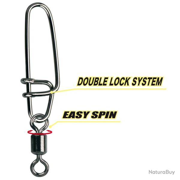 Agrafe Hyper S-Snap H-Swivel Gamakatsu T5 / 98kg