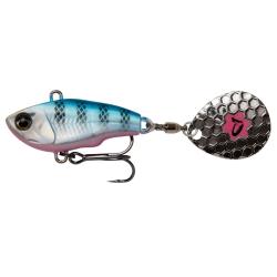 Savage Leurre Fat Tail Spin 6.5cm 16 gr Sinking Blue Silver Pink