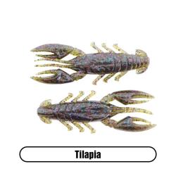 X Zone Scented Stealth Craw 2.5'' par 6 tilapia