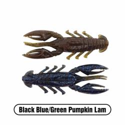 X Zone Scented Stealth Craw 2.5'' par 6 black blue green