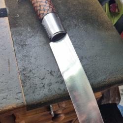 Opinel n13 personnalis&eacute;, restaur&eacute;, aff&ucirc;t&eacute;, grav&eacute;.