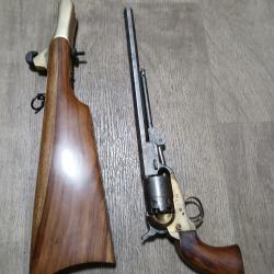 Revolver &agrave; poudre noire de collection avec cross adaptable.