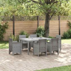 Table de Jardin Gris clair 150 x 100 x 73 cm polyrotin