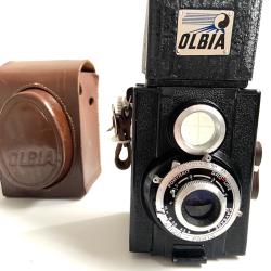 Ancien Appareil Photo Argentique Made in France OLBIA Gitzo Paris "Box" 1950