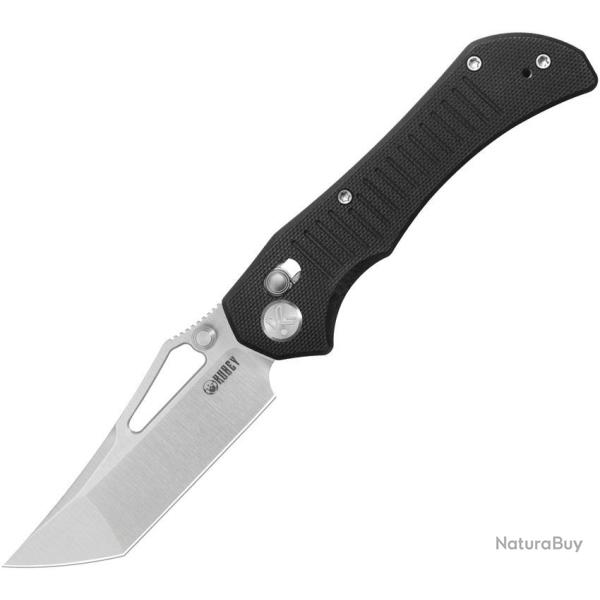 Couteau pliant - Kubey Tantorian Crossbar 14C28N Black G10