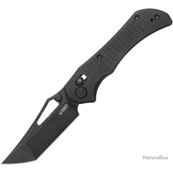 Couteau pliant - Kubey Tantorian Crossbar Black 14C28N Black G10