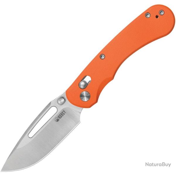Couteau pliant - Kubey Stalker Crossbar D2 Orange G10