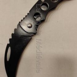 COUTEAU COMBAT TACTIQUE BLACK KARAMBIT