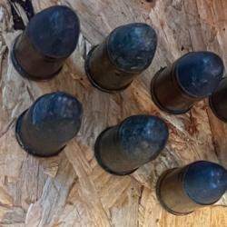 Lot de 6 munitions 11mm 1873  Poudre noire D