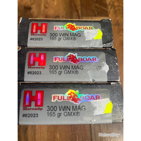 53 Hornady gmx 165 g en 300wm