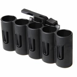 Porte 5 cartouches calibre 12 montage avec fixation rapide (QD) pour rail picatinny