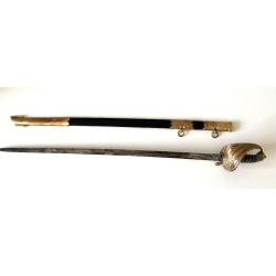 Sabre Officier de Marine Anglaise Mod&egrave;le 1827 Epoque Victorienne Royal Navy