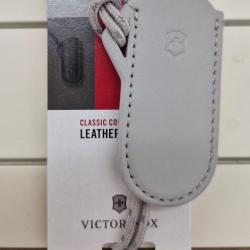 Etui VICTORINOX cuir gris 7cm