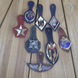 lot de huit pucelles regimentaire diverses