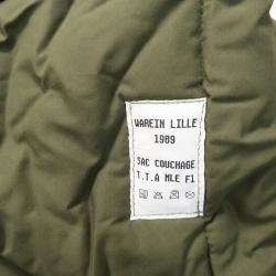 Sac de couchage militaire fran&ccedil;ais TTA F1  _ Warein Lille _ 1989