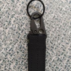 PASSANT MOLLE MOUSQUETON NOIR (NEUF)