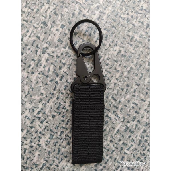 PASSANT MOLLE MOUSQUETON NOIR (NEUF)