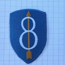INSIGNE TISSU DE LA 8 EME DIVISION U.S.