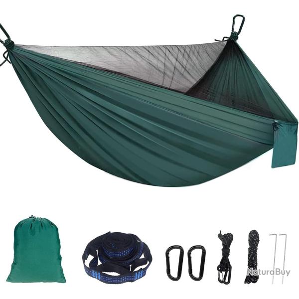 Hamac de Camping 2 Personnes 290x140cm 300 kg avec Moustiquaire Ultral�ger Nylon 210T Ext�rieur