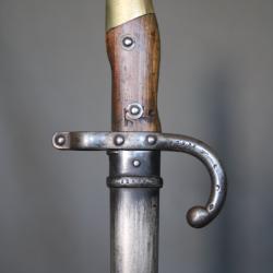 Ba&iuml;onnette Fran&ccedil;aise mod&egrave;le gras 1874 - France, dat&eacute;e 1878