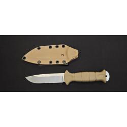 Wildsteer MT55 Manche Tactipr&egrave;ne Coyote - Lame Stonewash - &Eacute;tui Kydex P.TAC - R&eacute;f. OTAMB15115EK