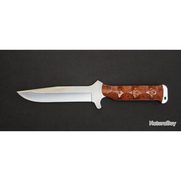 Wildsteer TX-H Pakkawood Cocobolo Toxifi� - Lame Bross�e X46Cr13 - �tui Cuir - R�f. OTXHB10128TEC