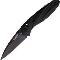 Couteau de Poche Blackhawk Officer Carry Lame Acier D2 Plain Manche Alu Noir Clip USA BHOC101BK