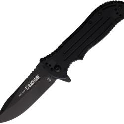 Couteau Blackhawk Point Man A/O Lame Acier D2 Plain Manche G10 Noir Linerlock Taiwan BH15PM201BK