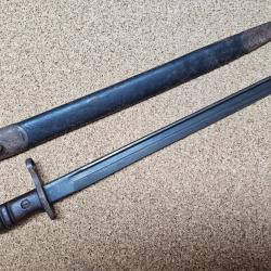 Ba&iuml;onnette mod&egrave;le 1913 pour Enfield 1914, fabrication Remington USA