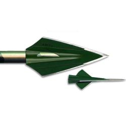 Lot de 3 pointes de chasse Zwickey Eskilite pour f&ucirc;t en bois 2 blades 110 grain