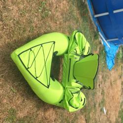 Float tube Devaux cap 2000 vert chartreuse p&ecirc;che au leurre