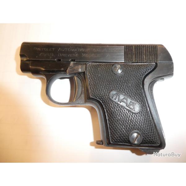 pistolet MAB  A cal 6,35