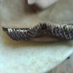 carnier gibeciere  ancien en cuir